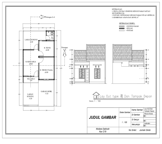 Denah Sakinah Residence